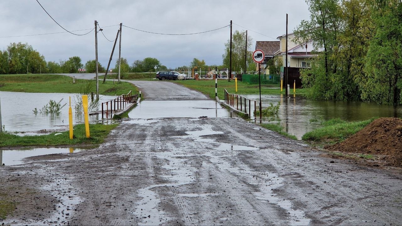 Паводок в Большереченском районе затопил мост | 20.05.2024 | Омск -  БезФормата