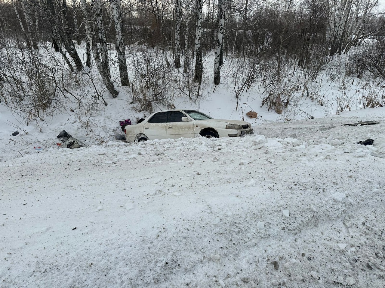 В лобовом ДТП на омской трассе пострадали двое детей и их мать |  Происшествия